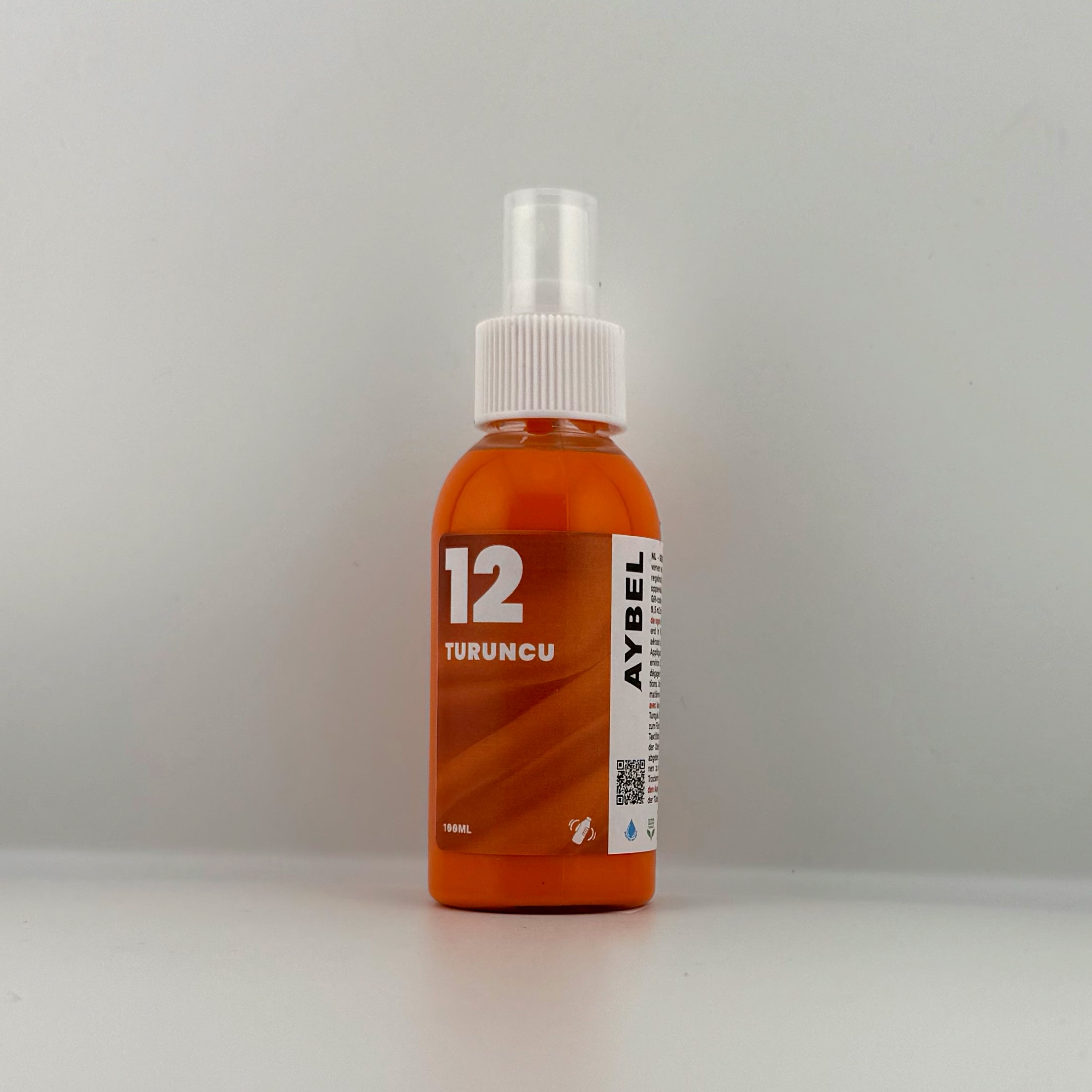 Tinte en aerosol para telas de color naranja