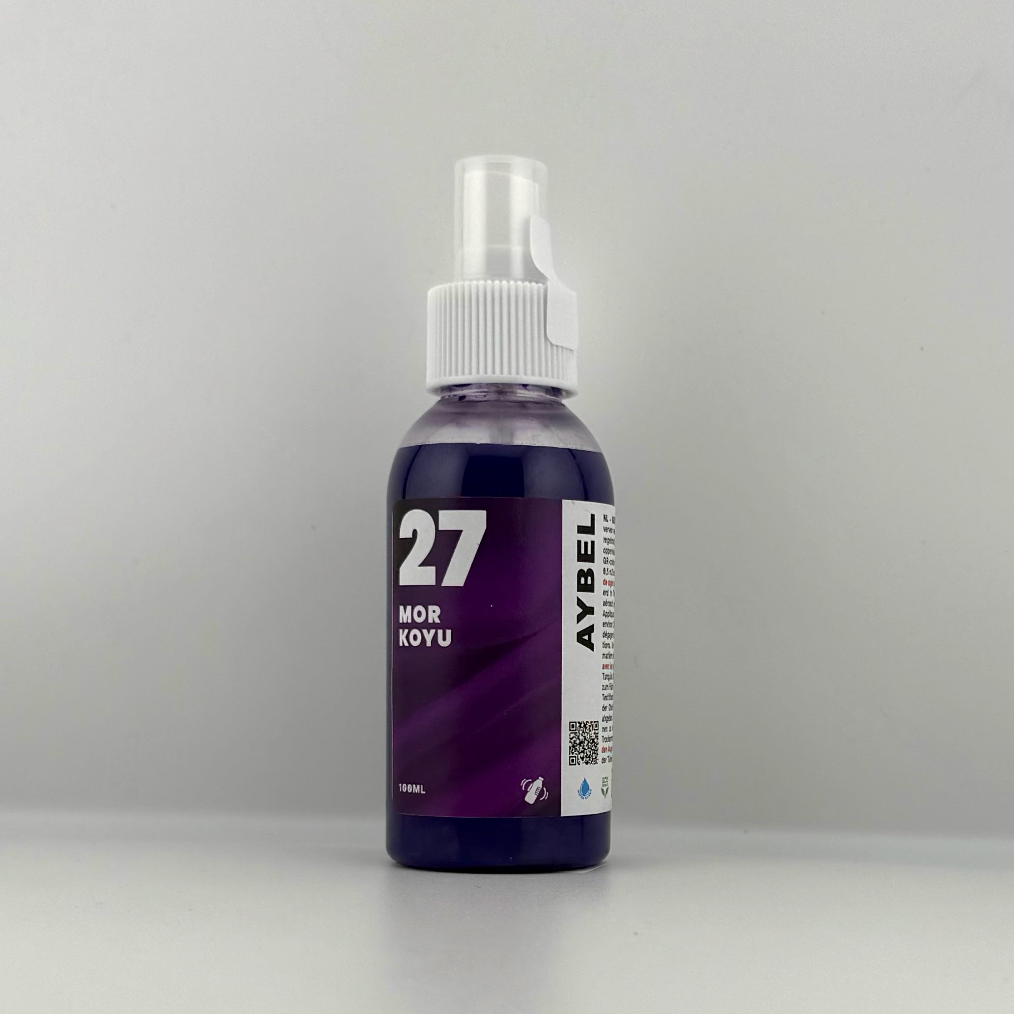 Mörklila textilfärgspray